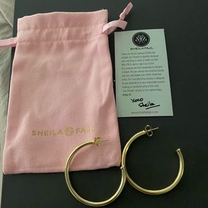 Sheila Fajl gold hoops